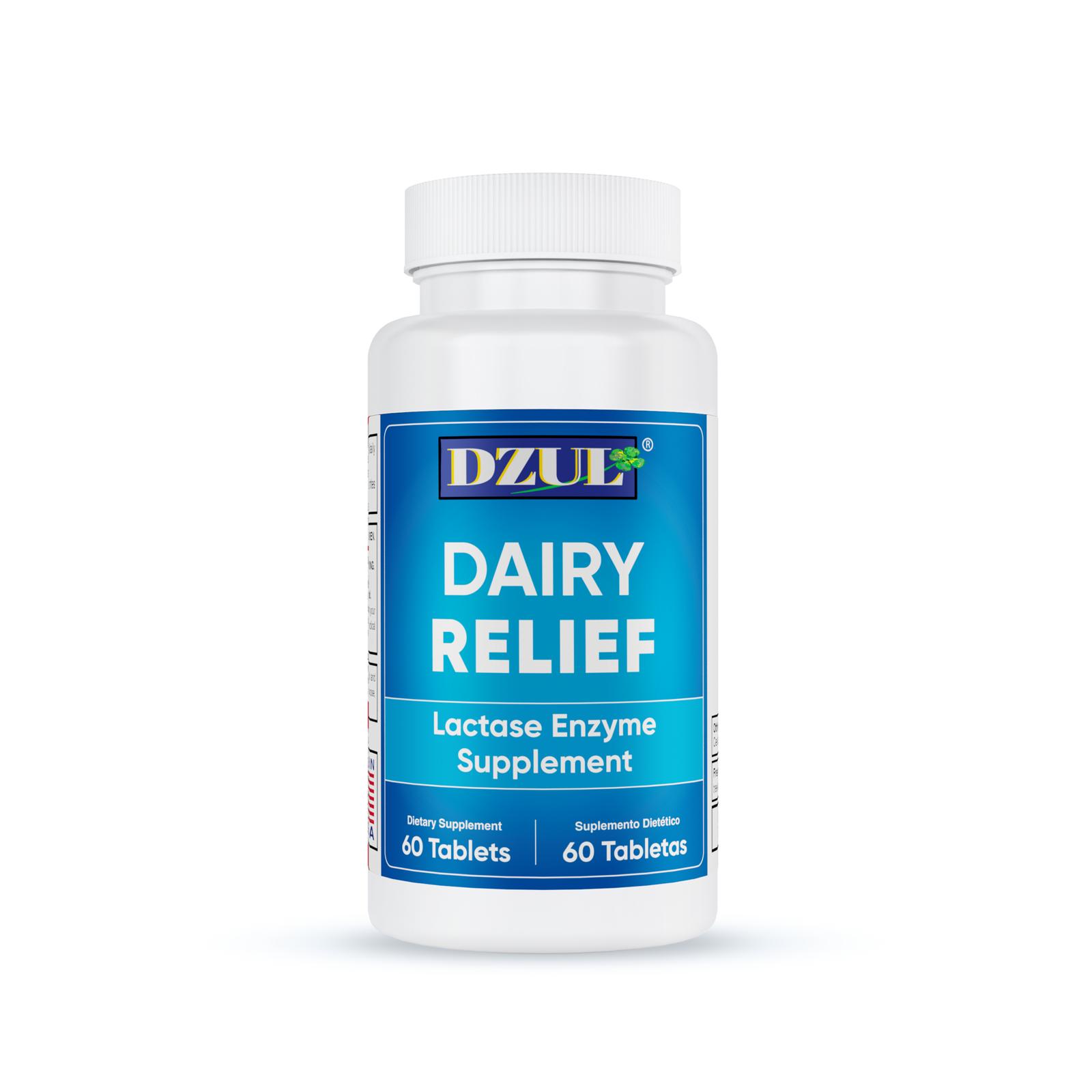 Dzul Nutra 162/60's Dairy Relief (Lactose Enzyme Supplement) Caball Sales