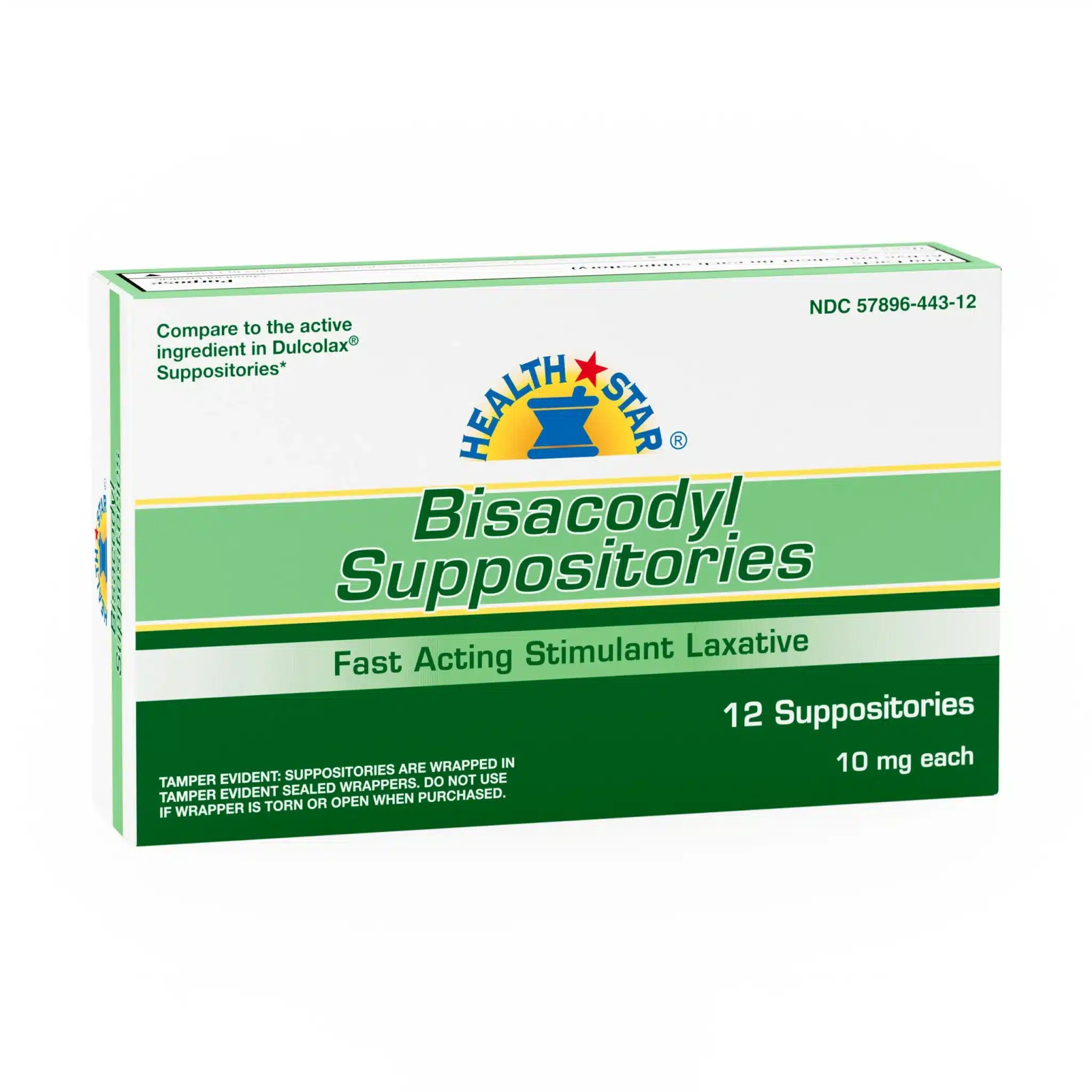 Gericare 12/12ct Bisacodyl Suppositories 10mg