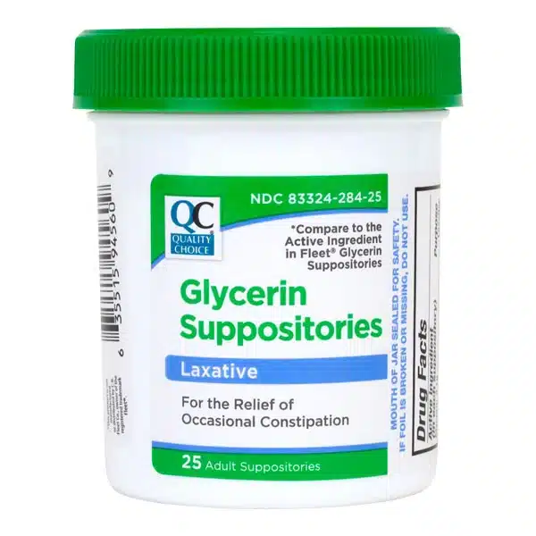 Quality Choice 48/25ct Laxative Glycerin Suppositories